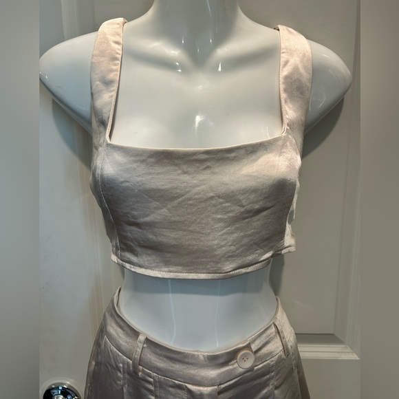 Princess Polly HUXLEY SET SATIN CHAMPAGNE - Picture 7 of 12